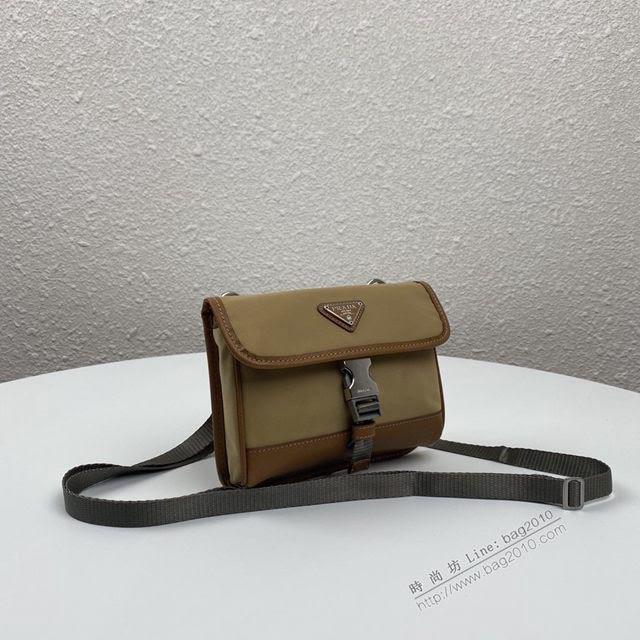 prada男包 普拉達新款迷你造型手機包 2ZH108 Prada情侶款單肩斜挎小包 prada手機包  pyd2376